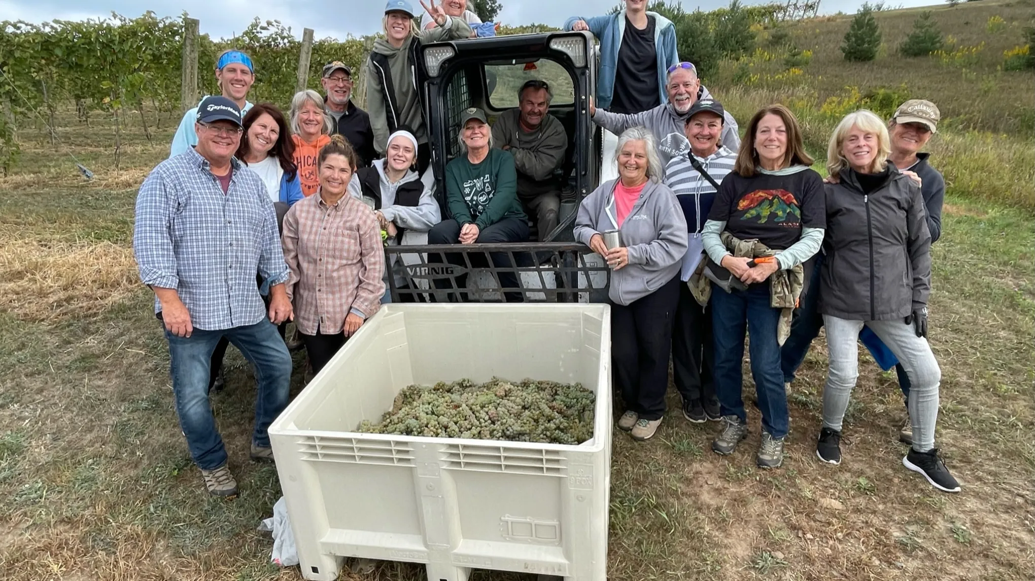 a group of people posing for the camera