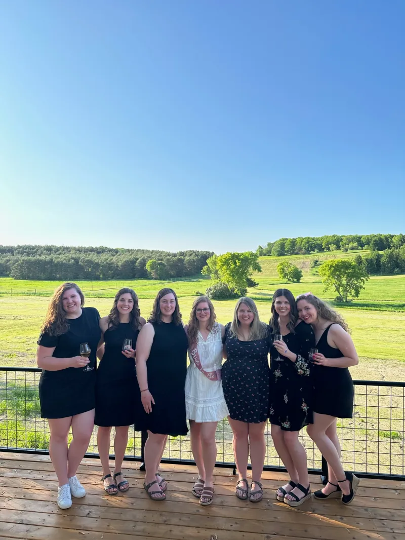 a group of people posing for a photo