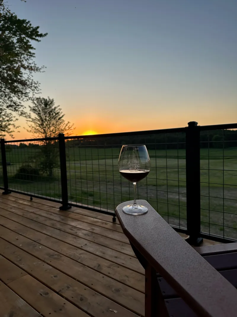 a river running through a fence